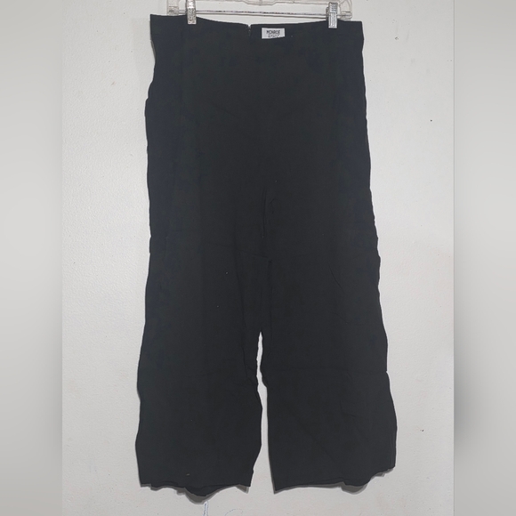Monroe & Main Pants - Monroe & Main Elegant Black Linen Blend Pants (0164)
